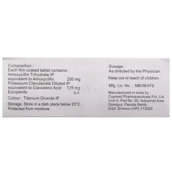 moxikind cv 375mg tablet 10's